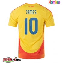 Camiseta Colombia James Rodriguez #10 Primera Equipación Copa America 2024 manga corta